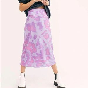 Free People Normani Bias Midi Skirt